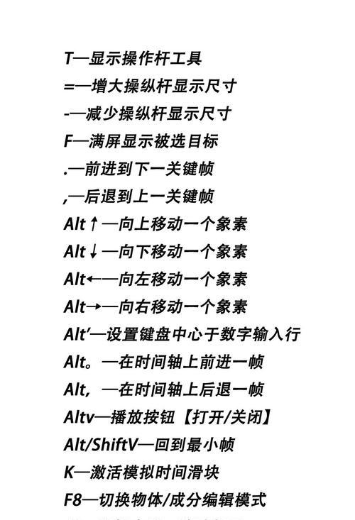 3D建模快捷键大全，提升效率，节约时间（助力3D建模）  第1张